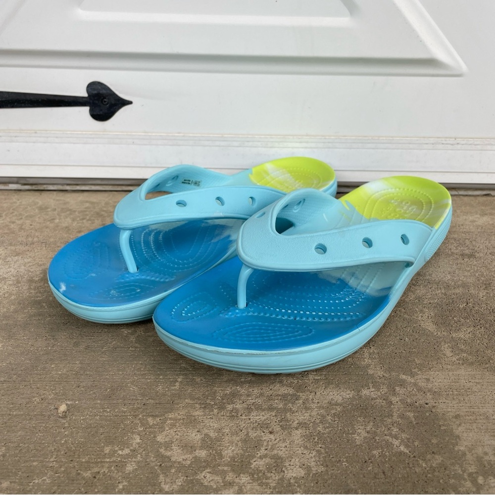 Crocs Mens Size 13 Ombre Flip Flop
